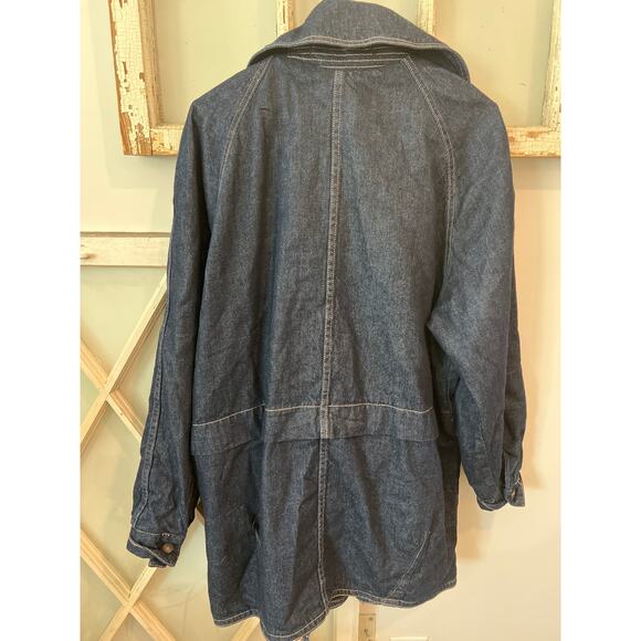 Free People size large heavy denim jacket - Picture 3 of 5